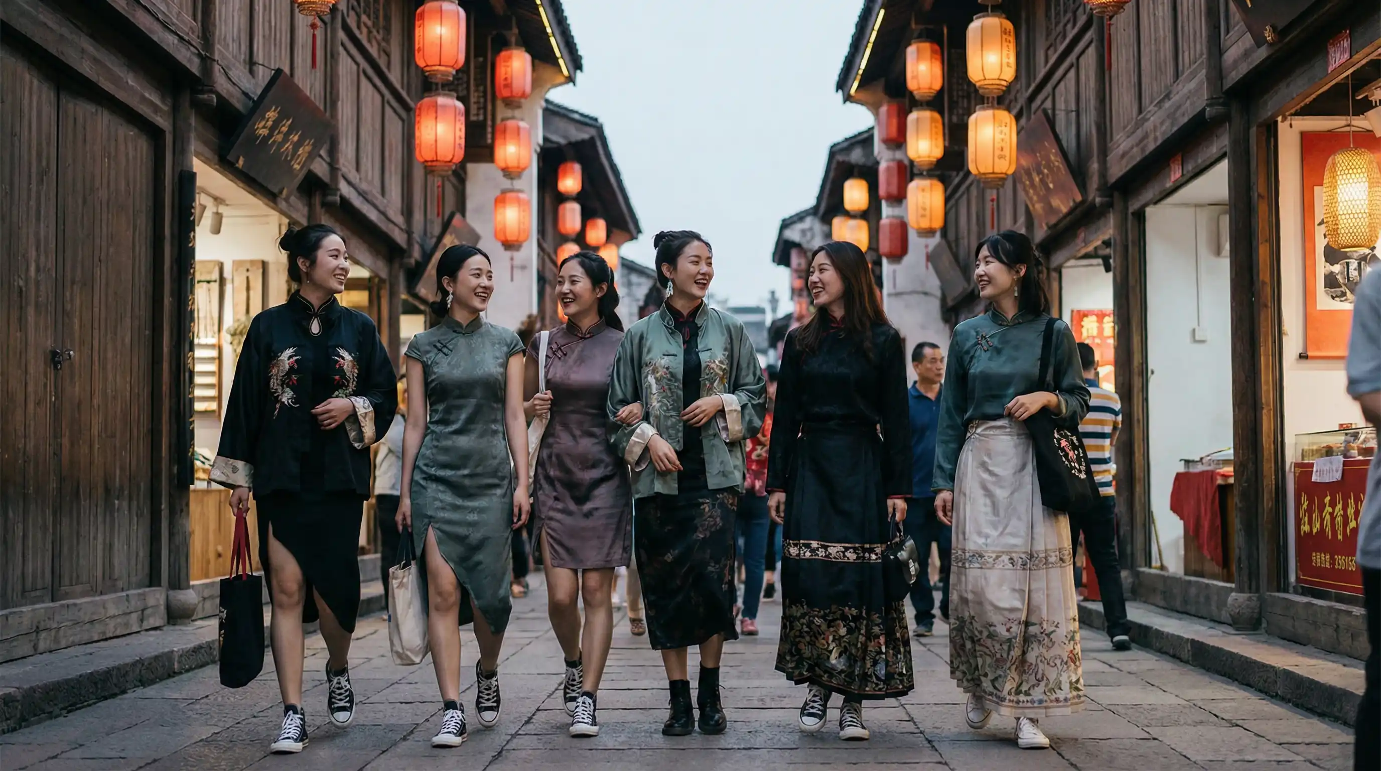 叔叔不约匿名聊天交友网页版 新中式时尚穿搭街拍